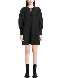 Ganni - Plain Colour Short Dresses - Lyst