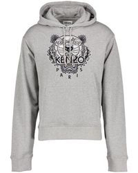 KENZO - Varsity Tiger Logo-Print Hoodie - Lyst