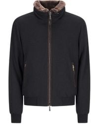 Moorer - Bellati Fleece-Lined Bomber Jacket - Lyst