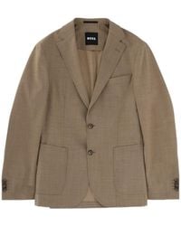 BOSS - Premium Leather Jacket - Lyst