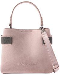 Brunello Cucinelli - Beaded Shoulder Bag - Lyst