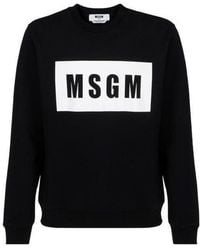 MSGM - Logo-Print Sweatshirt - Lyst