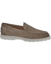 Tod's - Round Toe Slip-On Loafers - Lyst