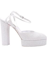 Casadei - Betty Citylight Round-Toe Platform Pumps - Lyst