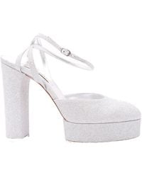 Casadei - Betty Citylight Round-Toe Platform Pumps - Lyst