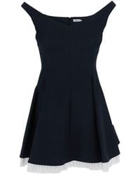 Jonathan Simkhai - Off-Shoulder Mini Dress With Contrasting Hem - Lyst