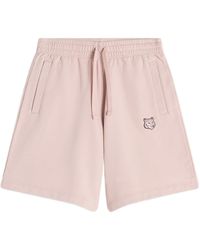 Maison Kitsuné - Maison Kitsuné Bold Fox Head Patch Drawstring Shorts - Lyst