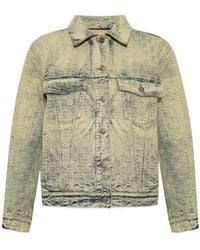 Gucci - Gg Jacquard Denim Jacket - Lyst