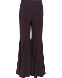 Chloé - Chloé Flared Leg Trousers - Lyst
