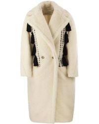 Max Mara - Faux-Fur Double-Breasted Coat - Lyst
