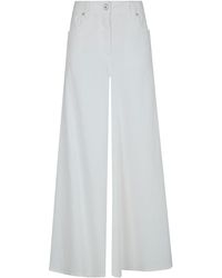 Brunello Cucinelli - Wide-Leg Casual Pants - Lyst
