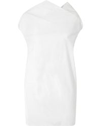 KHAITE - Tatia Pleated Mini Dress - Lyst