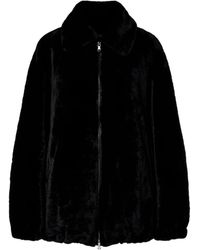 Nour Hammour - Plush Shearling Jacket - Lyst