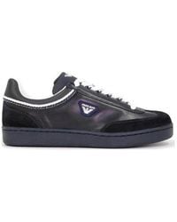 Armani Jeans - Logo Low-Top Leisure Sneakers - Lyst