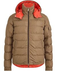 Moncler - Fine-Check Quilted Hooded Down Jacket - Lyst