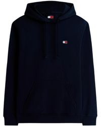 Tommy Hilfiger - Tommy Badge Brushed Fleece Hoodie - Lyst