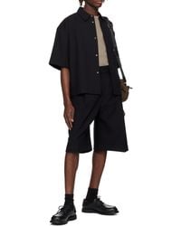 Studio Nicholson - Sanko Boxy Short-Sleeve Shirt - Lyst