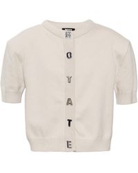 ROTATE BIRGER CHRISTENSEN - Letter Buttoned Cardigan - Lyst