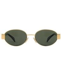 Celine - Triomphe Metal 01 Sunglasses - Lyst
