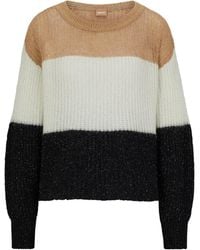 BOSS - Crew-Neck Knit Sweater - Lyst