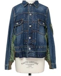 Sacai - Patch Pocket Denim Jacket - Lyst