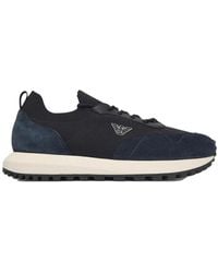Emporio Armani - Logo Patch Sneakers - Lyst