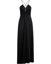 Ganni - Crepe Jersey Maxi Dress - Lyst