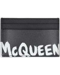 McQueen - Logo Printed Cardholder - Lyst