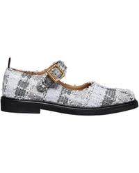 Thom Browne - Tartan-Check Round Toe Ballerina Shoes - Lyst