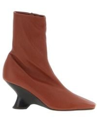 Dries Van Noten - Zip-Up Pointed Toe Boots - Lyst