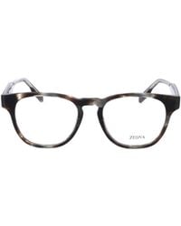 ZEGNA - Round Frame Glasses - Lyst