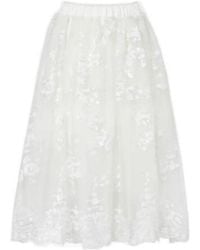 Simone Rocha - Sequined Tulle Midi Skirt - Lyst