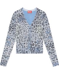 DIESEL - M-Alima-Leo V-Neck Cardigan - Lyst