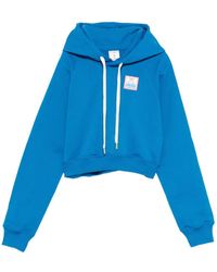 CASABLANCA - Cropped Cotton Hoodie - Lyst