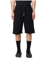 Off-White c/o Virgil Abloh - Logo Printed Drawstring Bermuda Shorts - Lyst