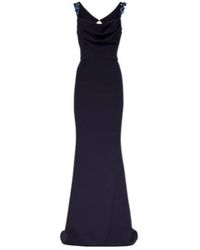 Safiyaa - Melina Embellished Crêpe Gown - Lyst