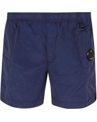 C.P. Company - Lens Detail Swim Shorts - Lyst