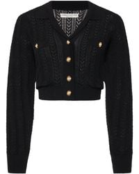 Alessandra Rich - Button-Up Knitted Cardigan - Lyst