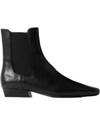 STAUD - Wally Leather Chelsea Boots - Lyst