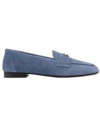 COACH - Suede Logo Loafers - Lyst
