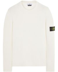 Stone Island - Compass-Badge Knitted Jumper - Lyst