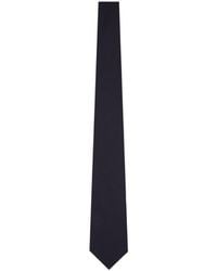 Emporio Armani - Monogram-Jacquard Pointed Tip Tie - Lyst
