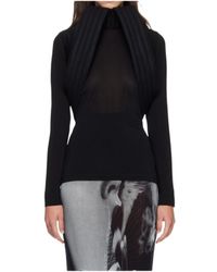 Jean Paul Gaultier - Long-Sleeve High-Neck Top - Lyst
