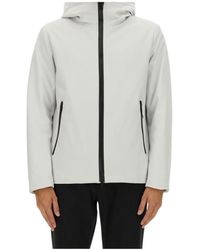 Woolrich - Hooded Jacket With Long Sleeves And Pockets - Lyst