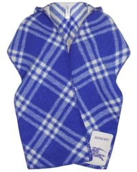 Burberry - Hood Equestrian Knight Checked Scarf - Lyst
