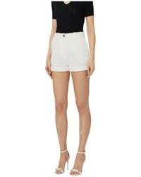 Elisabetta Franchi - Lightweight Crêpe Shorts - Lyst