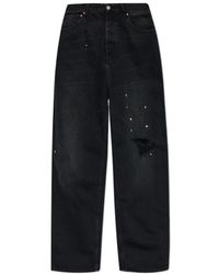 Vetements - Distressed Wide-Leg Jeans - Lyst