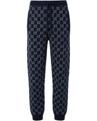 Gucci - Gg Knit Double Wool Leisure Trousers - Lyst