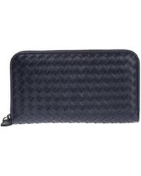 Bottega Veneta - Dark Zipper Wallet - Lyst