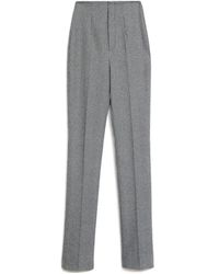 Sportmax - Chevron-Knit High-Waisted Trousers - Lyst